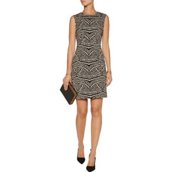 Diane Von Furstenberg DVF Pentra Jacquard Sleeveless dress size 4 - Picture 3 of 11